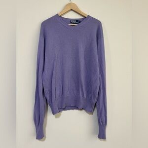 Men’s Polo By Ralph Lauren 100% Cashmere V-neck Sweater. Excellent Condition.